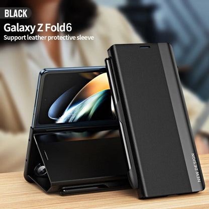 🎄🎄Weihnachtsspecial🔔Das speziell für das Samsung Galaxy Z Fold entwickelte Flip Stand Case mit Stiftschlitz verleiht jedem Fold ein elegantes und besonderes Aussehen.